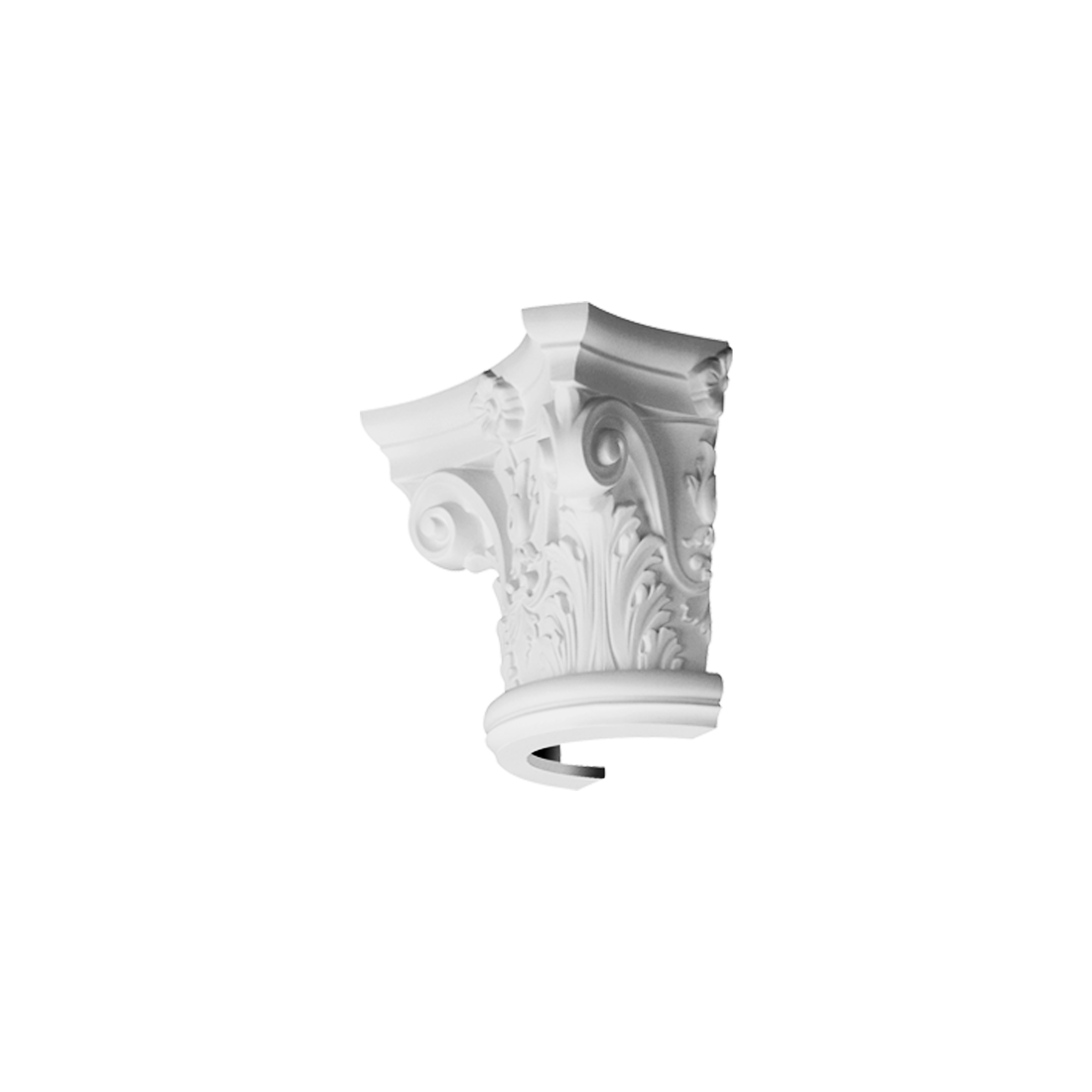 Orac Decor | Korinthisches Halbkapitell weiß K1121